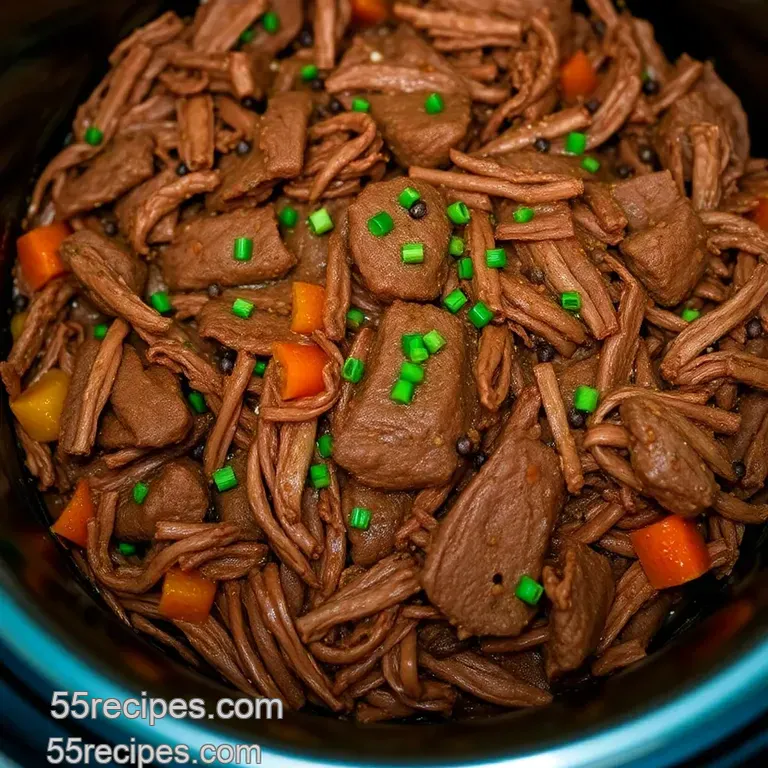 Tender and Flavorful Shredded Beef in the Instant Pot presentation