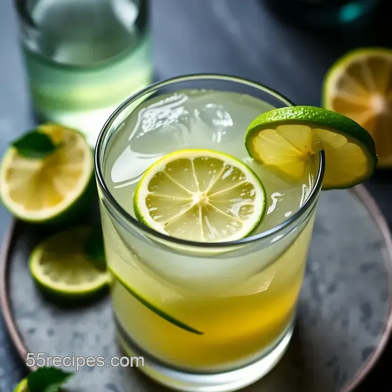 The Classic Gimlet: a Tart & Refreshing Cocktail presentation