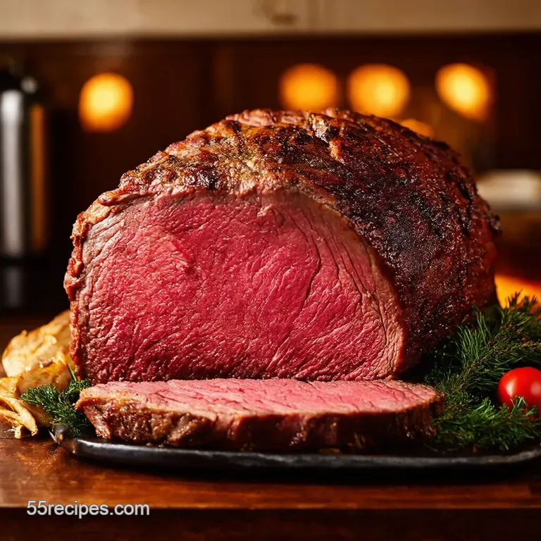 The Effortless Impressive Standing Rib Roast presentation