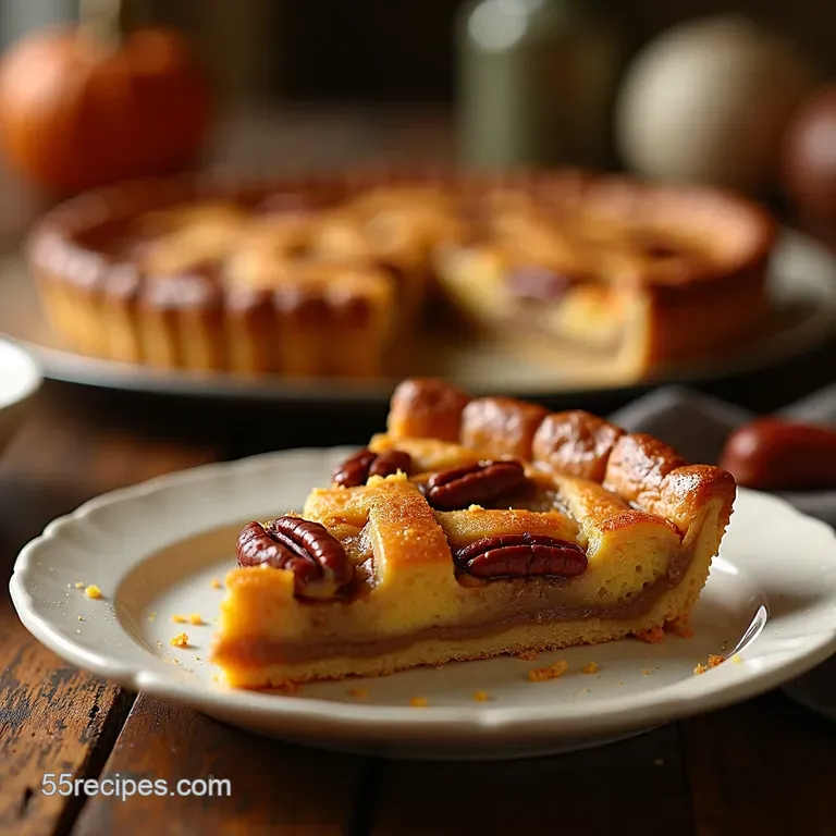 The Golden Spiced MaplePecan Lattice Tart presentation