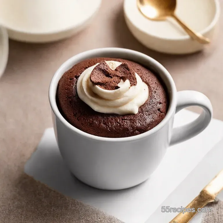 The Lazy Bakers Delight Chocolate Fudge Cake in a Cup
