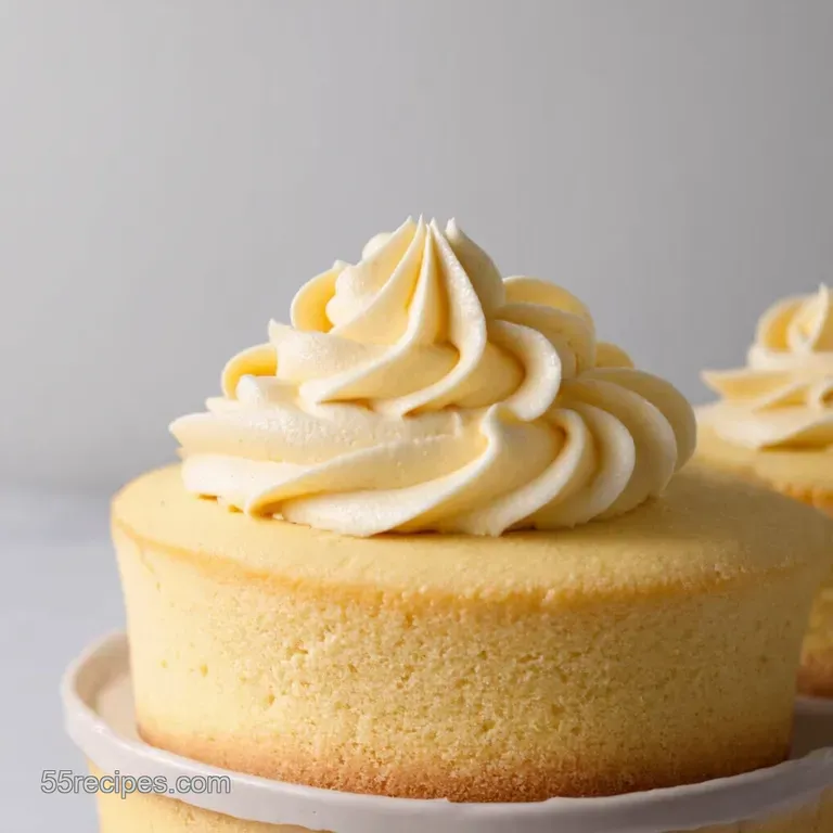 The Queens Vanilla Buttercream presentation