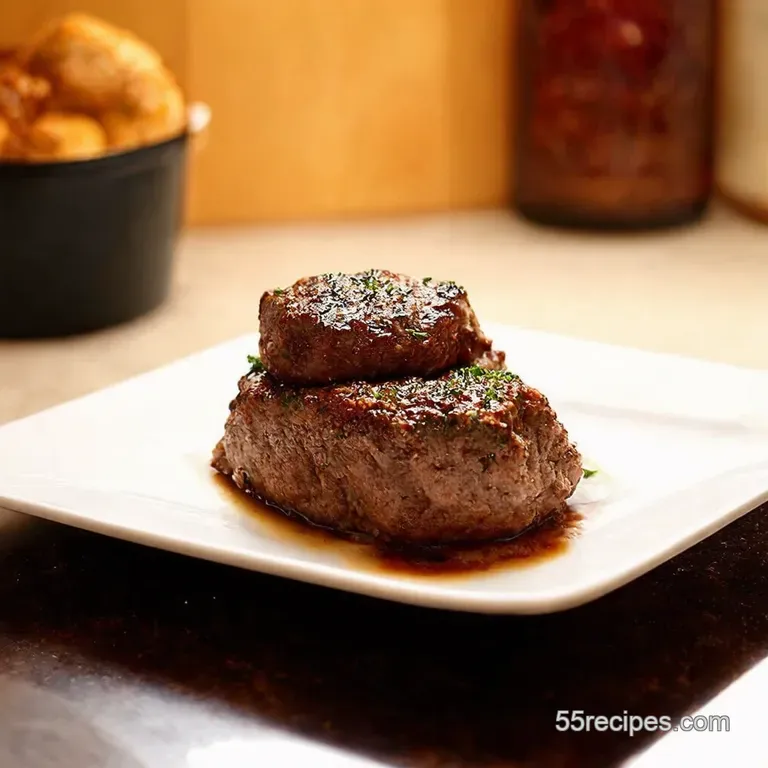 The Real Deal Ultimate Homemade Salisbury Steak presentation
