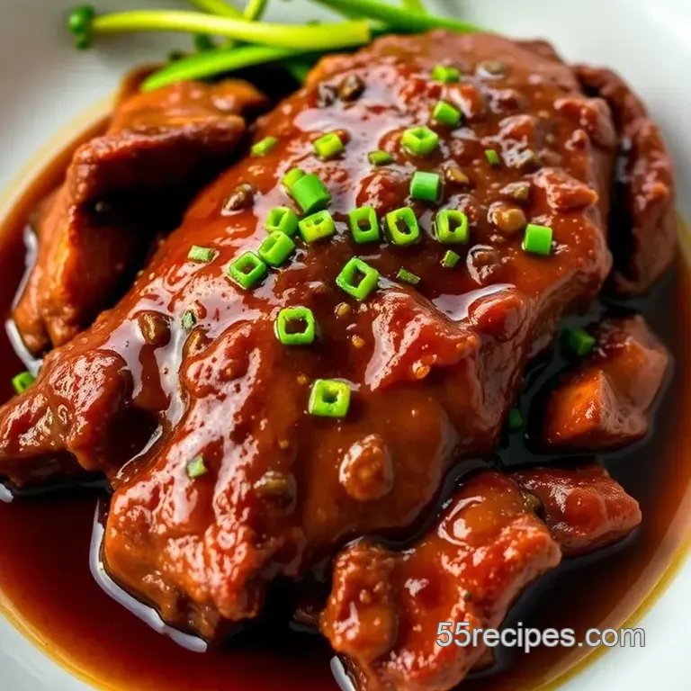 The Ultimate Umami Hanger Steak Marinade presentation