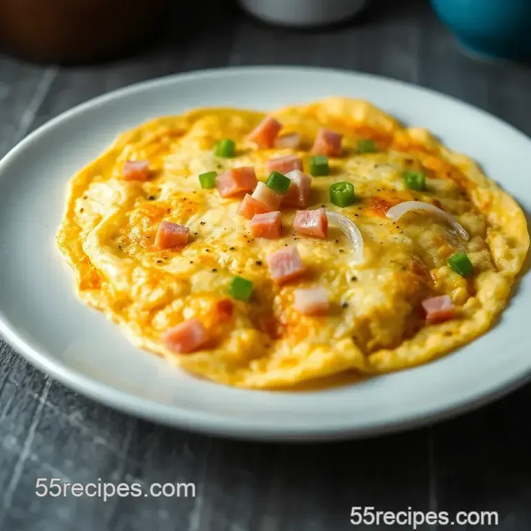 The Ultimate Western Omelette presentation