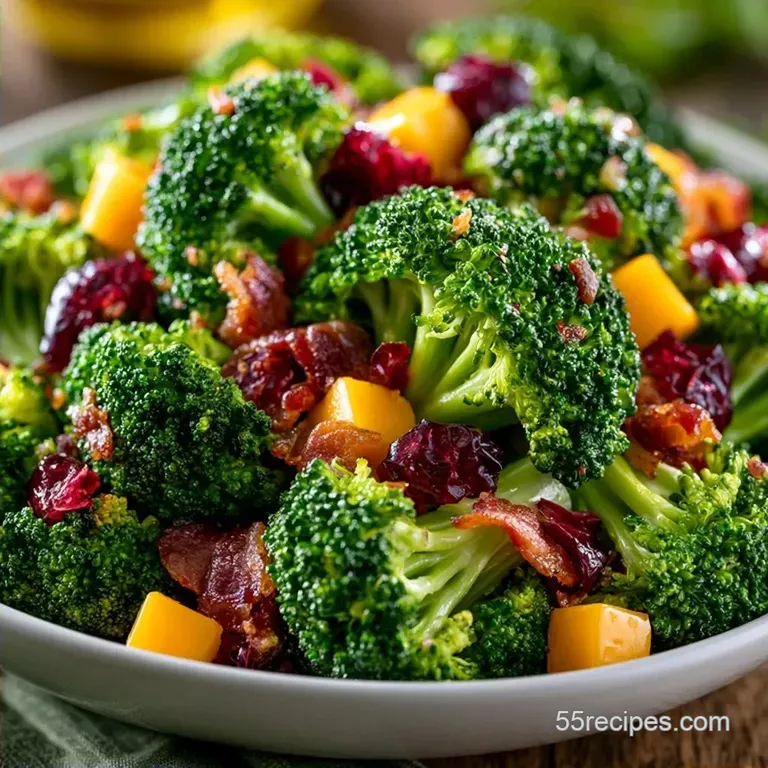 Traditional Southern Broccoli Salad with Bacon
