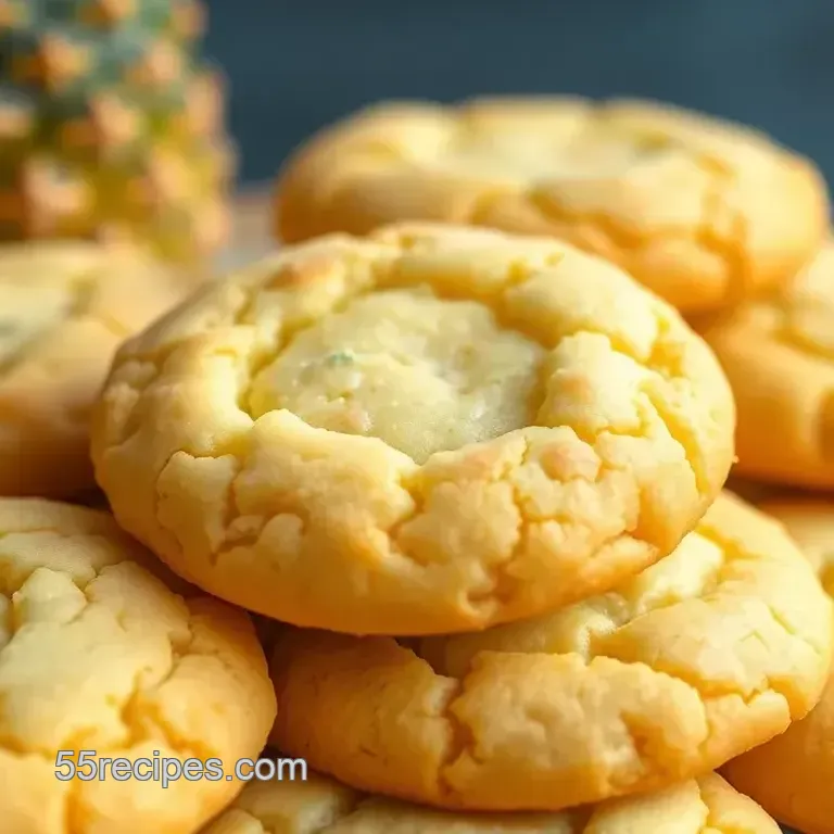 Tropical Bliss Pineapple Cookies