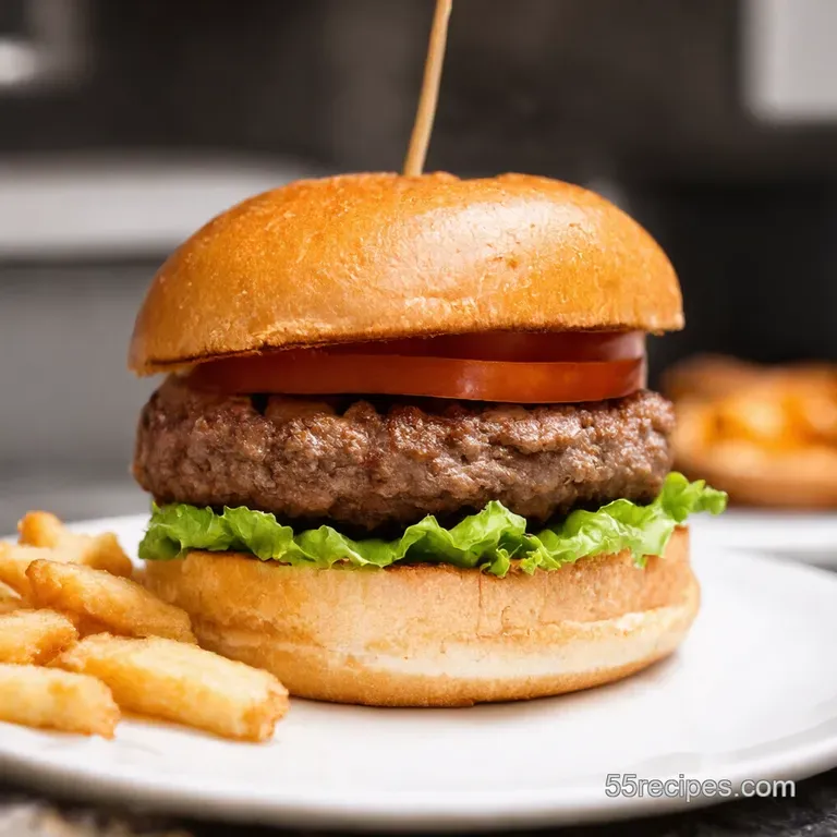 Ultimate Crispyedge Smash Burger a Diner Classic at Home presentation