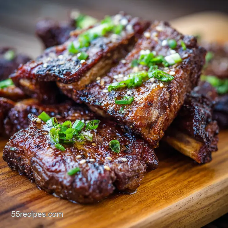 Korean Beef Short Ribs (LA Galbi): Charred Perfection with Ultimate Marinade