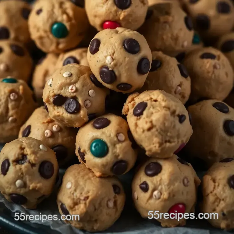 Ultimate Monster Cookie Dough Bites presentation