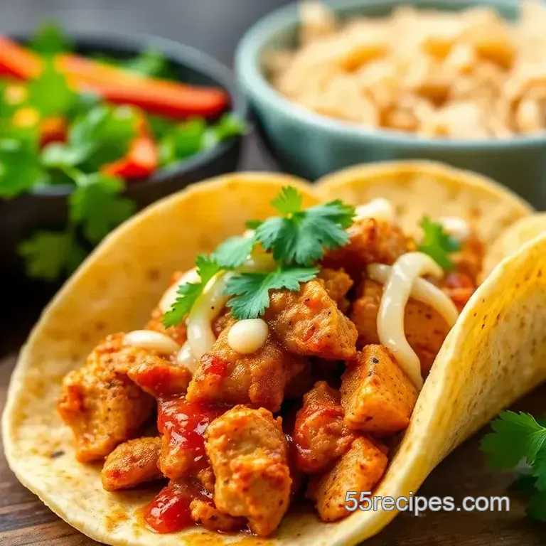 Spicy Valentina Sauce Chicken Tacos