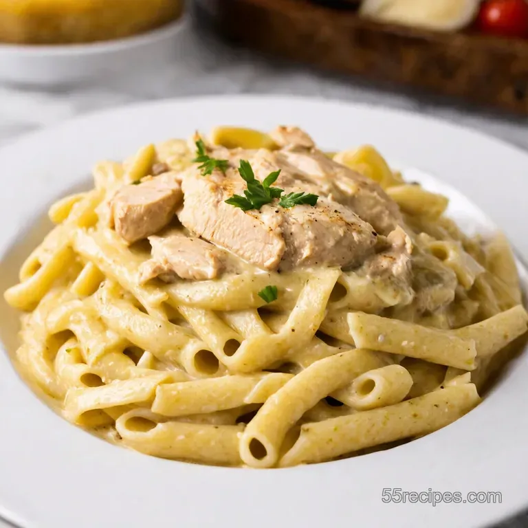 Weeknight Winner Creamy Dreamy Chicken Alfredo presentation