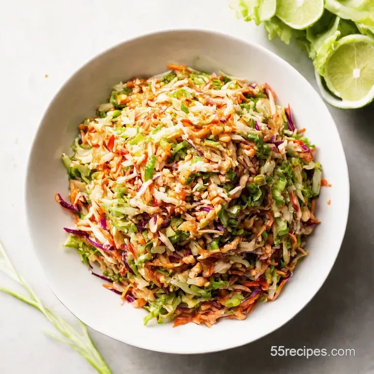 Zesty Asian Slaw with Peanut Dressing