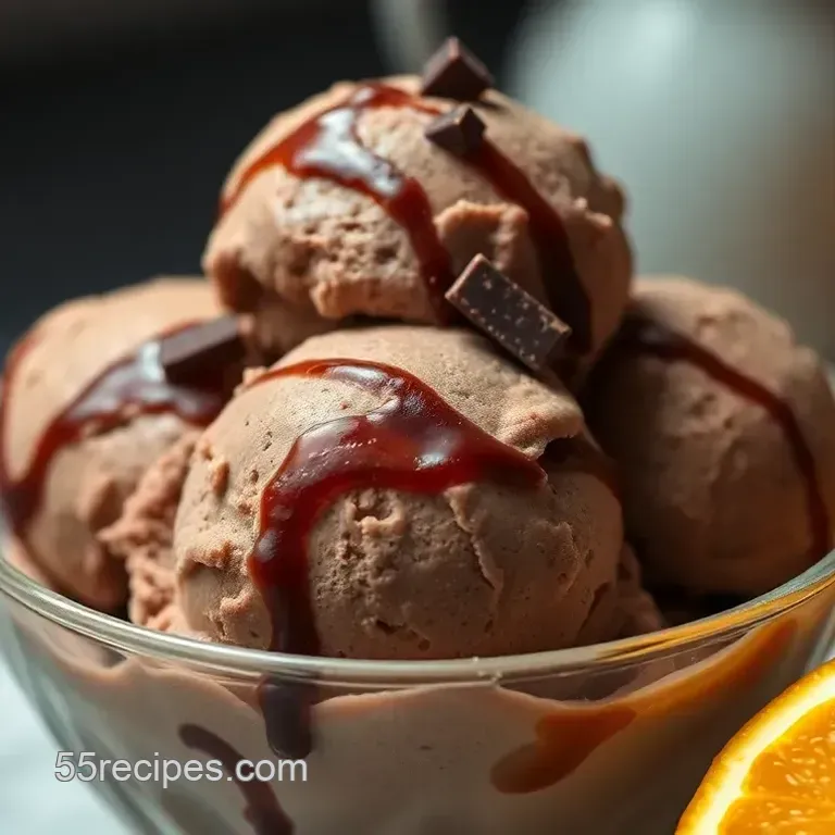Zesty Chocolate and Orange Ice Cream Delight