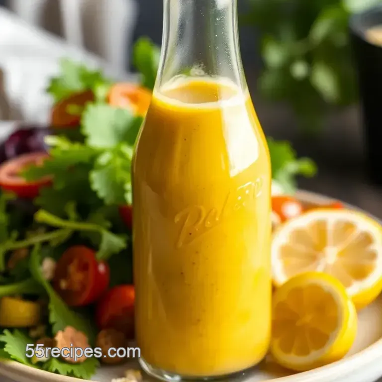 Zesty Homemade Salad Dressing presentation